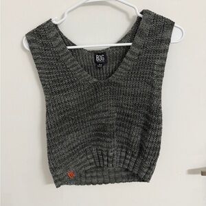 BDG Gray V-Neck Sweater Vest